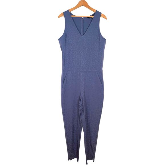 ATHLETA Brooklyn Textured Jumpsuit in Medieval Violet   Size: 10 - Picture 2 of 4